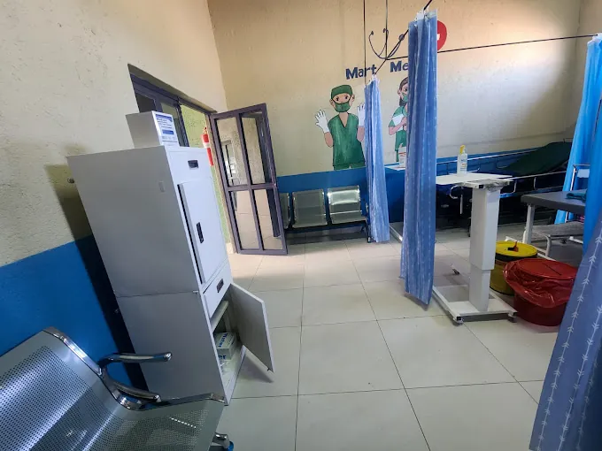 Clinic equipment and screening area